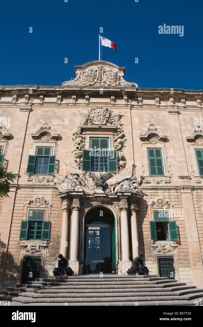 L'Auberge de Castille et Leon, le cabinet du Premier Ministre, La Valette, Malte, Europe Banque D'Images