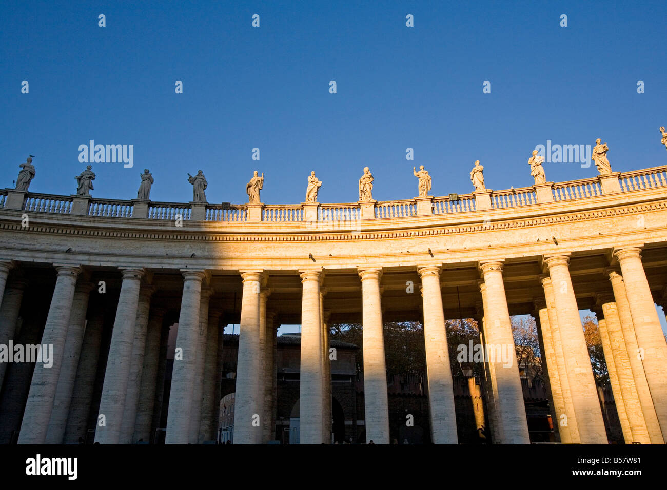 La Place Saint Pierre, Vatican, Rome, Latium, Italie, Europe Banque D'Images