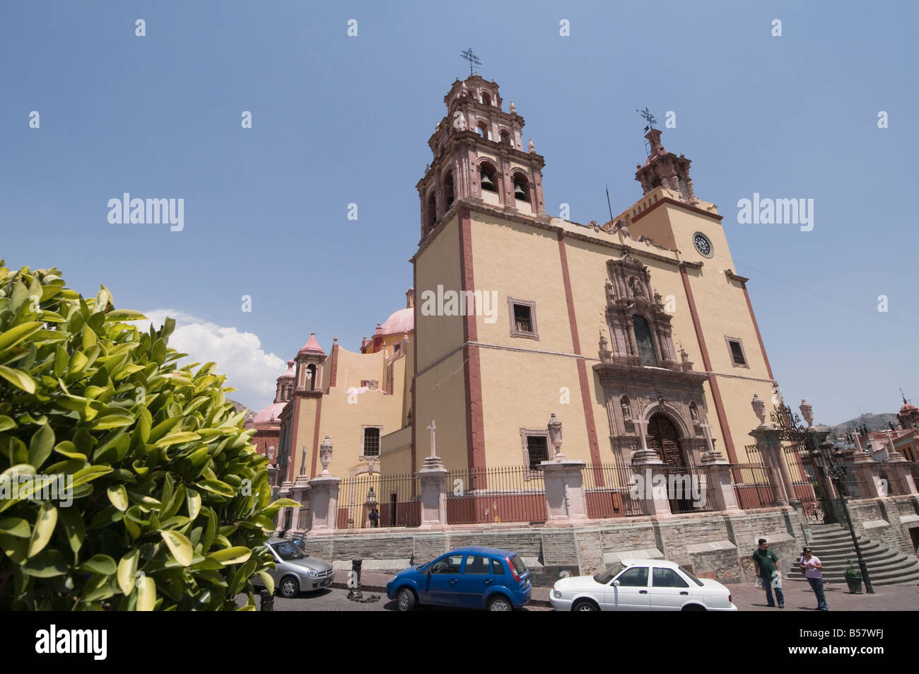 Le 17e siècle Basilica de Nuestra Señora de Guanajuato à Guanajuato, Site du patrimoine mondial de l'UNESCO, de l'État de Guanajuato, Mexique Banque D'Images