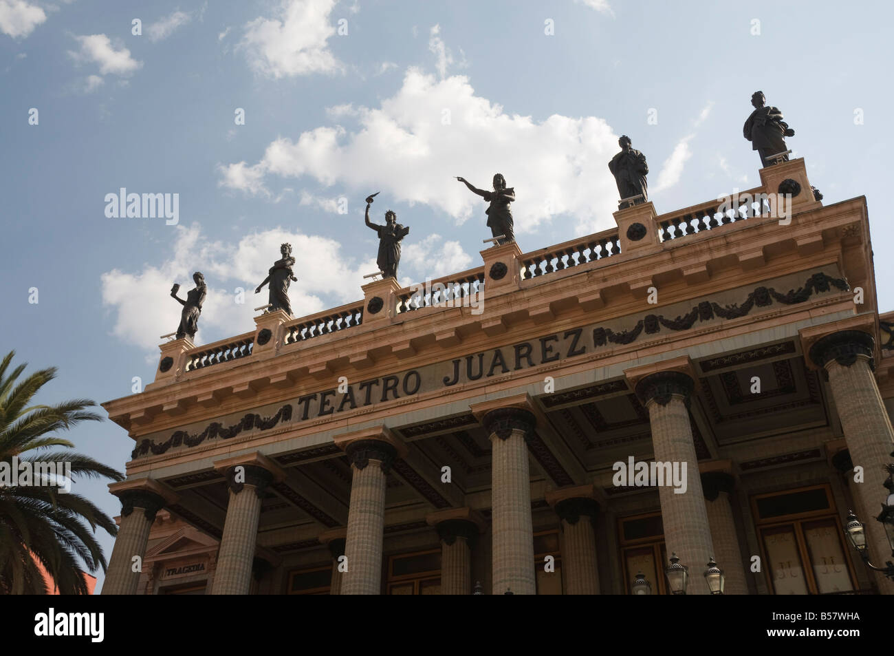 Teatro Juarez, le théâtre célèbre pour ses mélanges d'architecture à Guanajuato, Site du patrimoine mondial de l'UNESCO, de l'État de Guanajuato Banque D'Images