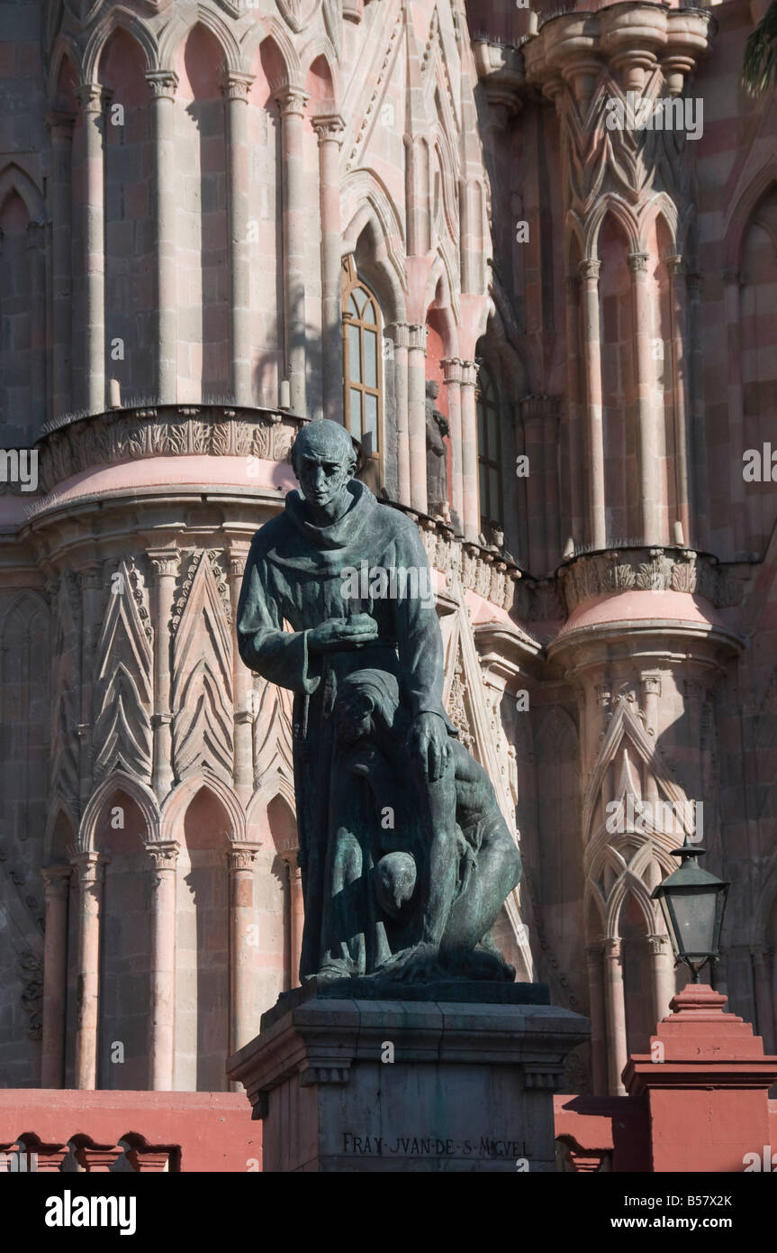 La Parroquia, remarquable pour son église néo-gothique fantastique extérieur, San Miguel de Allende (San Miguel), État de Guanajuato, Mexique Banque D'Images