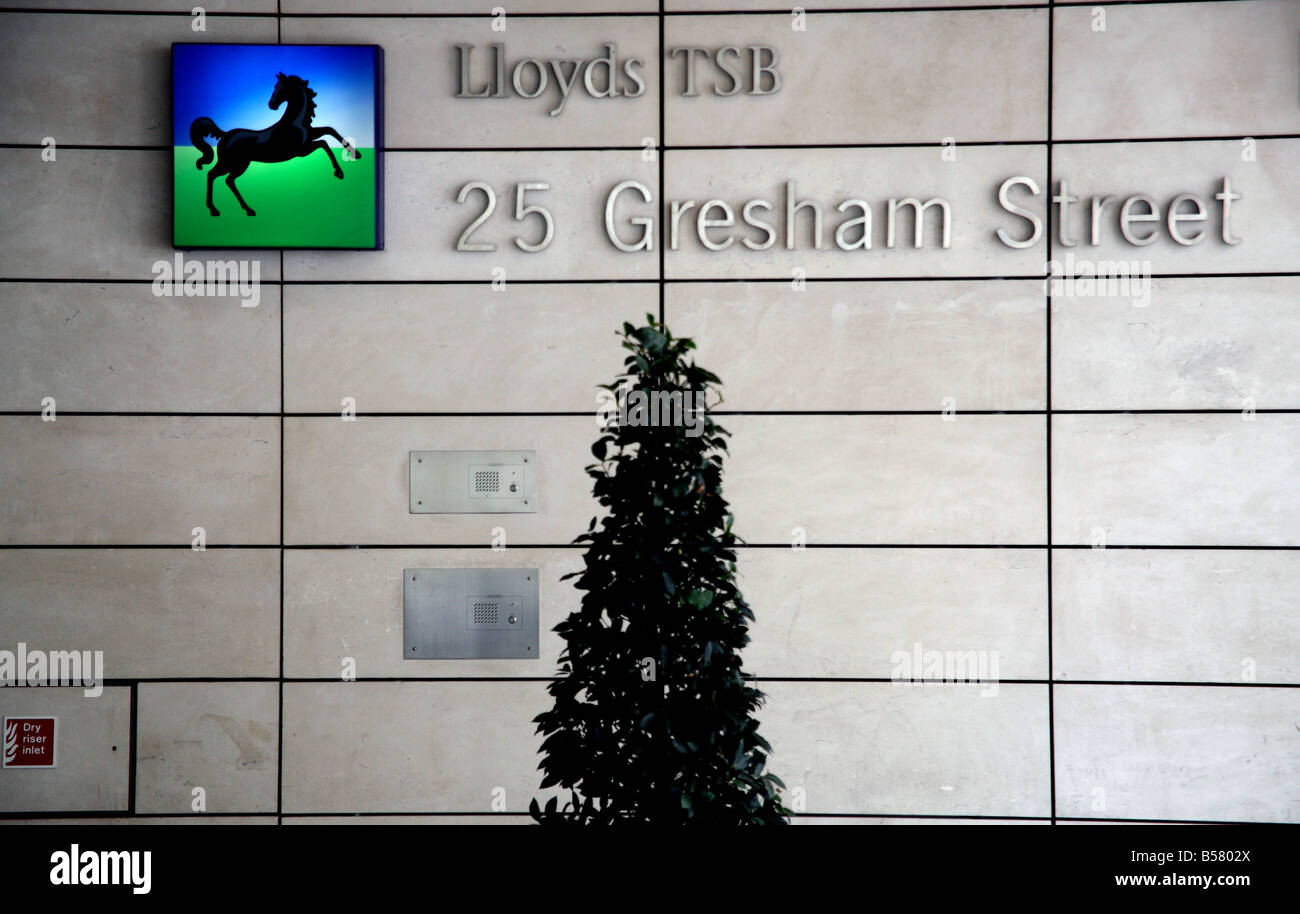 Siège social Lloyds TSB dans City of London Banque D'Images