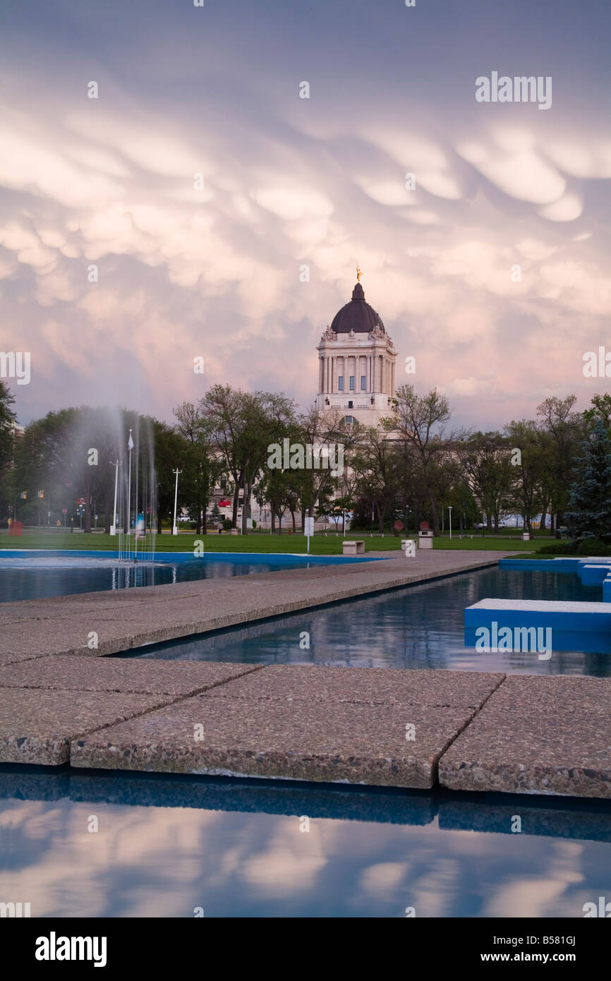 Édifice Législatif, Winnipeg, Manitoba, Canada, Amérique du Nord Banque D'Images