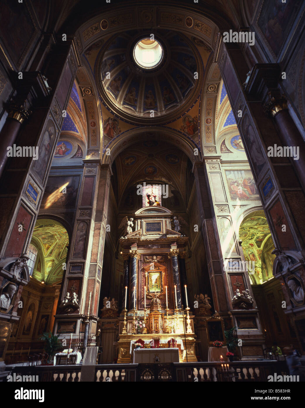 L'église S. Agostino, Rome, Latium, Italie, Europe Banque D'Images