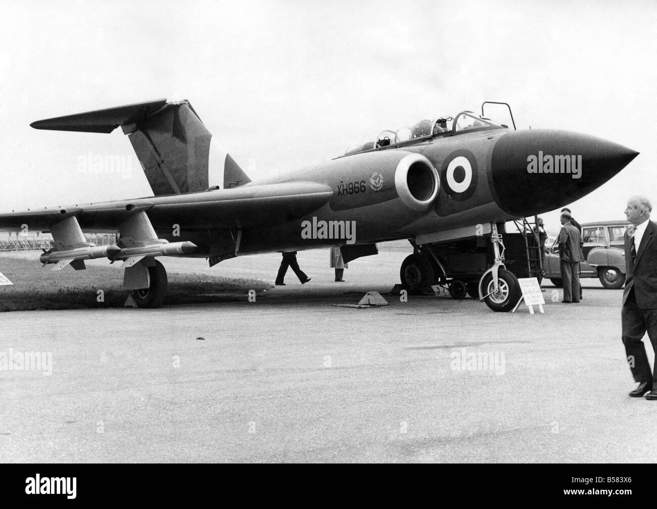 Salon de l'exposition et d'affichage : le Gloster Javelin Fighter tous temps. Septembre 1958 P004803 Banque D'Images