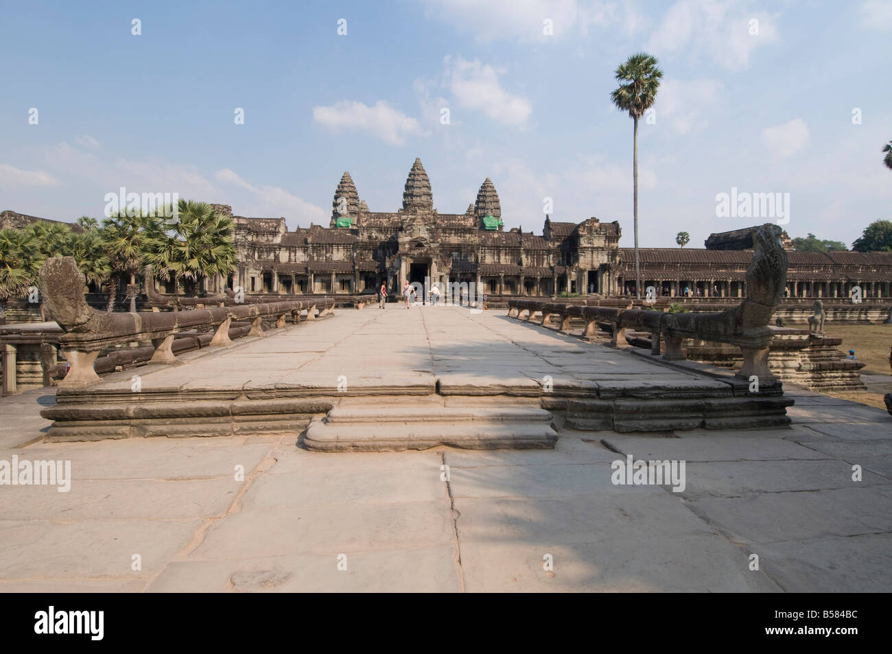 Angkor Wat temple, 12e siècle, le Khmer, Angkor, Site du patrimoine mondial de l'UNESCO, Siem Reap, Cambodge, Indochine, Asie du Sud-Est, l'Asie Banque D'Images