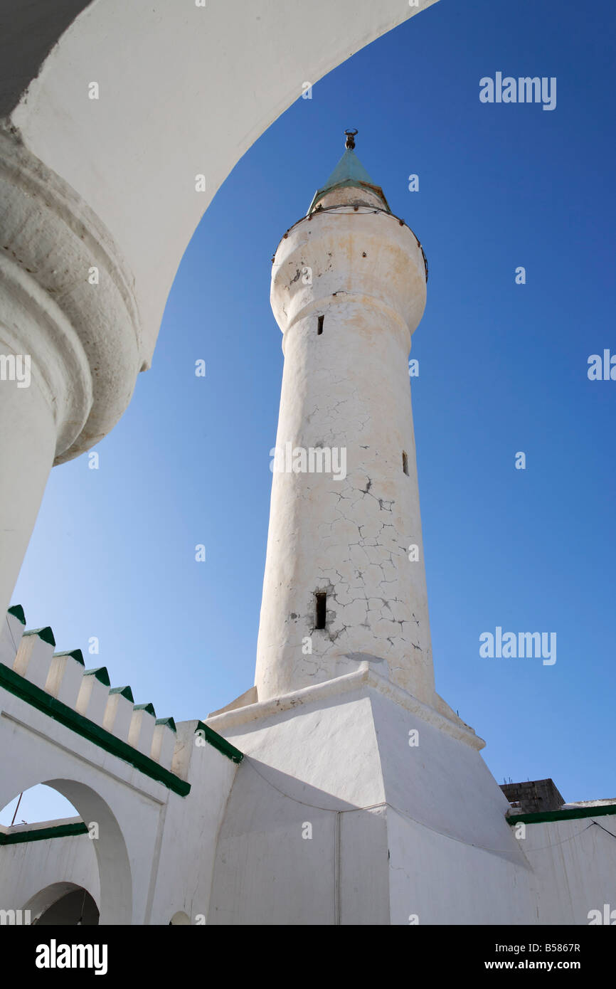 Dragut mosquée, construite à la fin du xvie siècle par le pirate Dragut, gouverneur de Tripoli, Tripoli, Libye, Afrique du Sud Banque D'Images