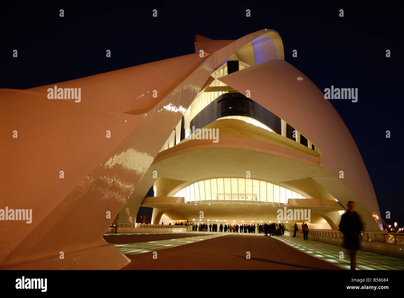 Palau de les Arts Reina Sofia (Palais des Arts Reine Sofia), Cité des Arts et des Sciences, Valence, Espagne, Europe Banque D'Images