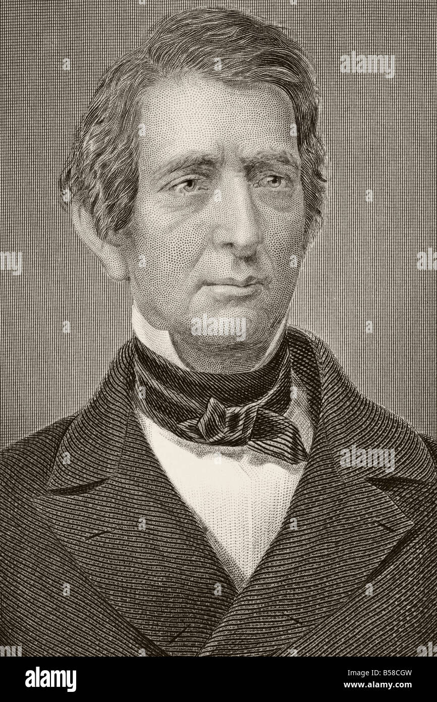 William Henry Seward, 1801 - 1872. Politicien américain qui a négocié l'achat de l'Alaska. Banque D'Images