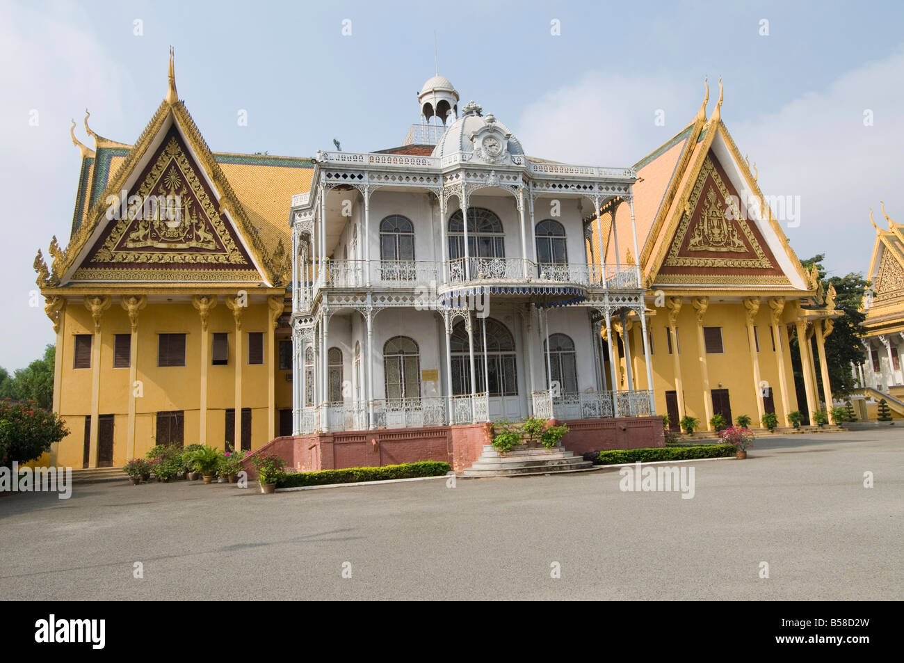 Pavillon Napoléon III, du Palais Royal, Phnom Penh, Cambodge, Indochine, Asie du sud-est Banque D'Images