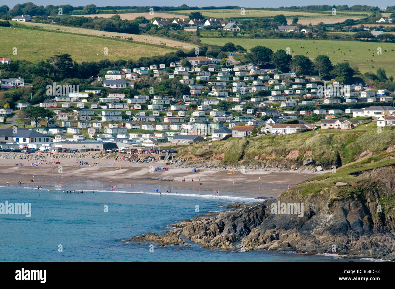 Les pays de l'ouest angleterre devon south hams bigbury sur sur la mer de l'île de Burgh Banque D'Images