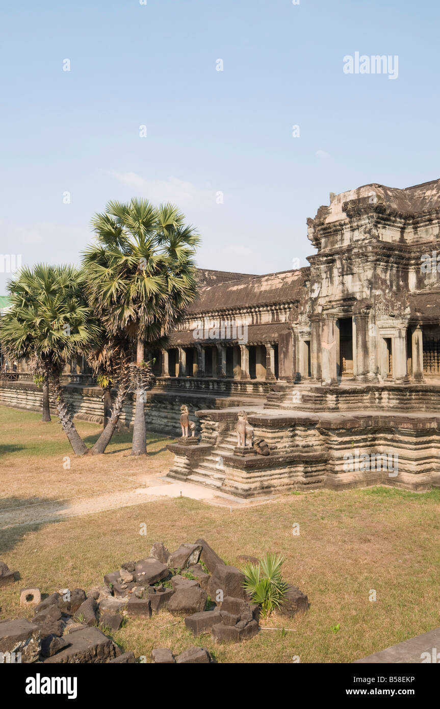 Angkor Wat temple, 12e siècle, khmers, Angkor, Site du patrimoine mondial de l'UNESCO, Siem Reap, Cambodge, Indochine, Asie du sud-est Banque D'Images