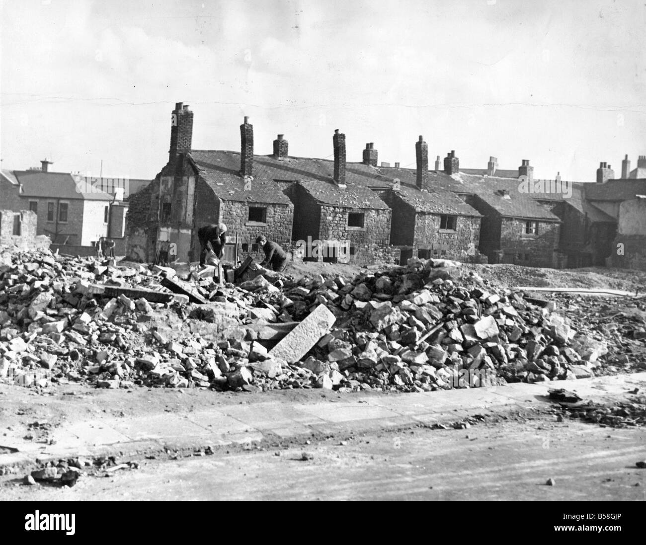 Dans une zone d'habitation à l'abandon de la rue Pitt Newcastle Banque D'Images