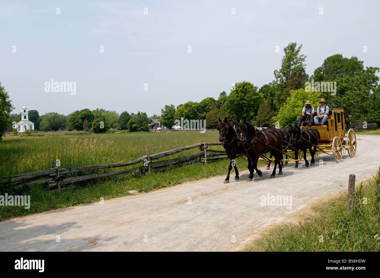 Upper Canada Village, un village des années 1860, l'Heritage Park, Morrisburg, Ontario, Canada, Amérique du Nord Banque D'Images