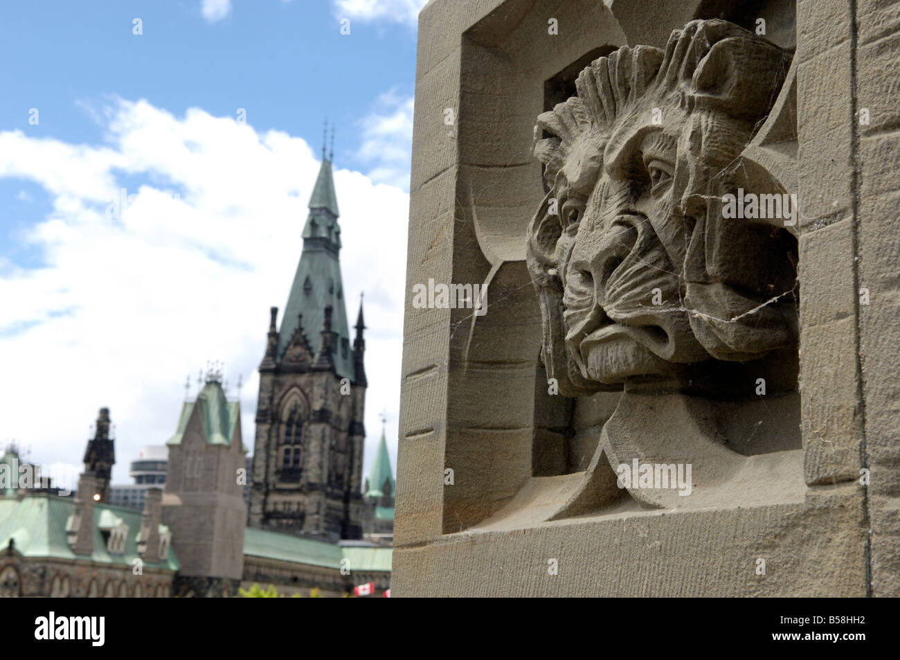 Le Parlement, la colline du Parlement, Ottawa, Ontario, Canada, Amérique du Nord Banque D'Images