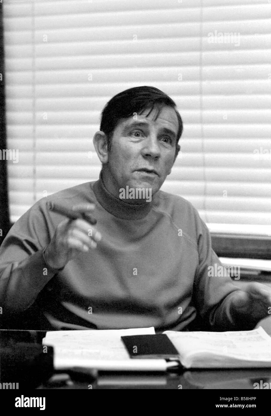 Comédien : Humour : Norman la sagesse. Décembre 1976 76-07485 Banque D'Images