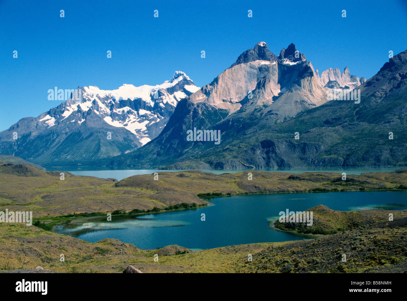 Dans le lac Nordenskjold Parc National Torres del Paine au Chili Amérique du Sud Banque D'Images