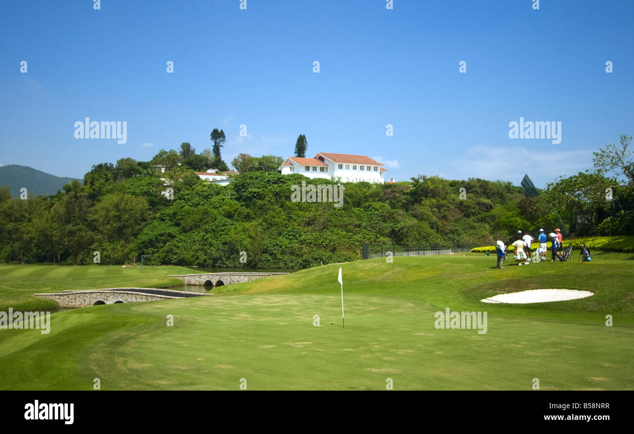Club de golf 'O hek, Hong Kong" Banque D'Images