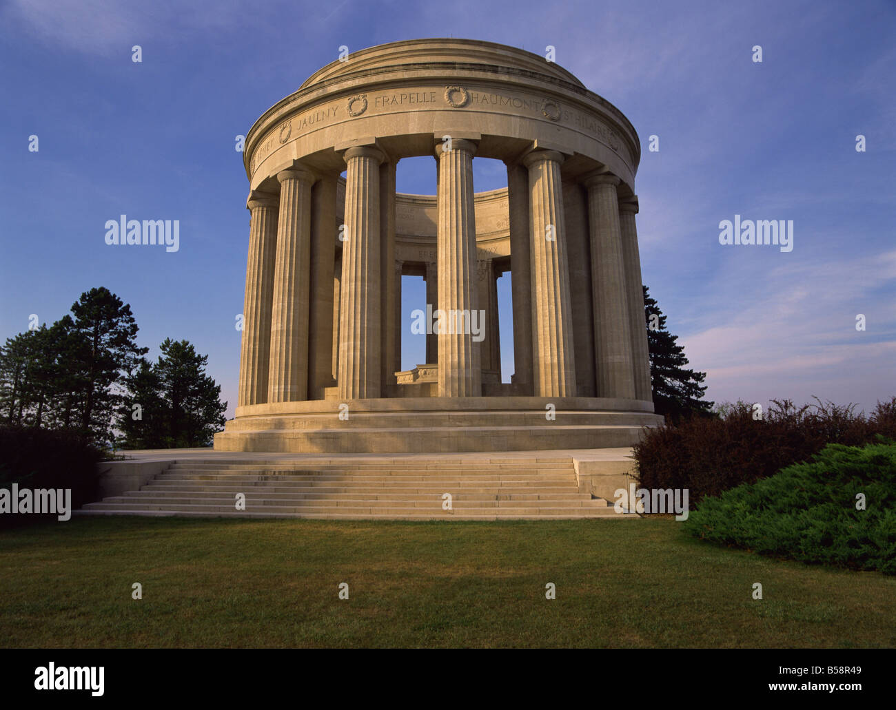 Seconde Guerre mondiale Monument américain Butte de Monsec près de Verdun Meuse Lorraine Alsace France Europe Banque D'Images