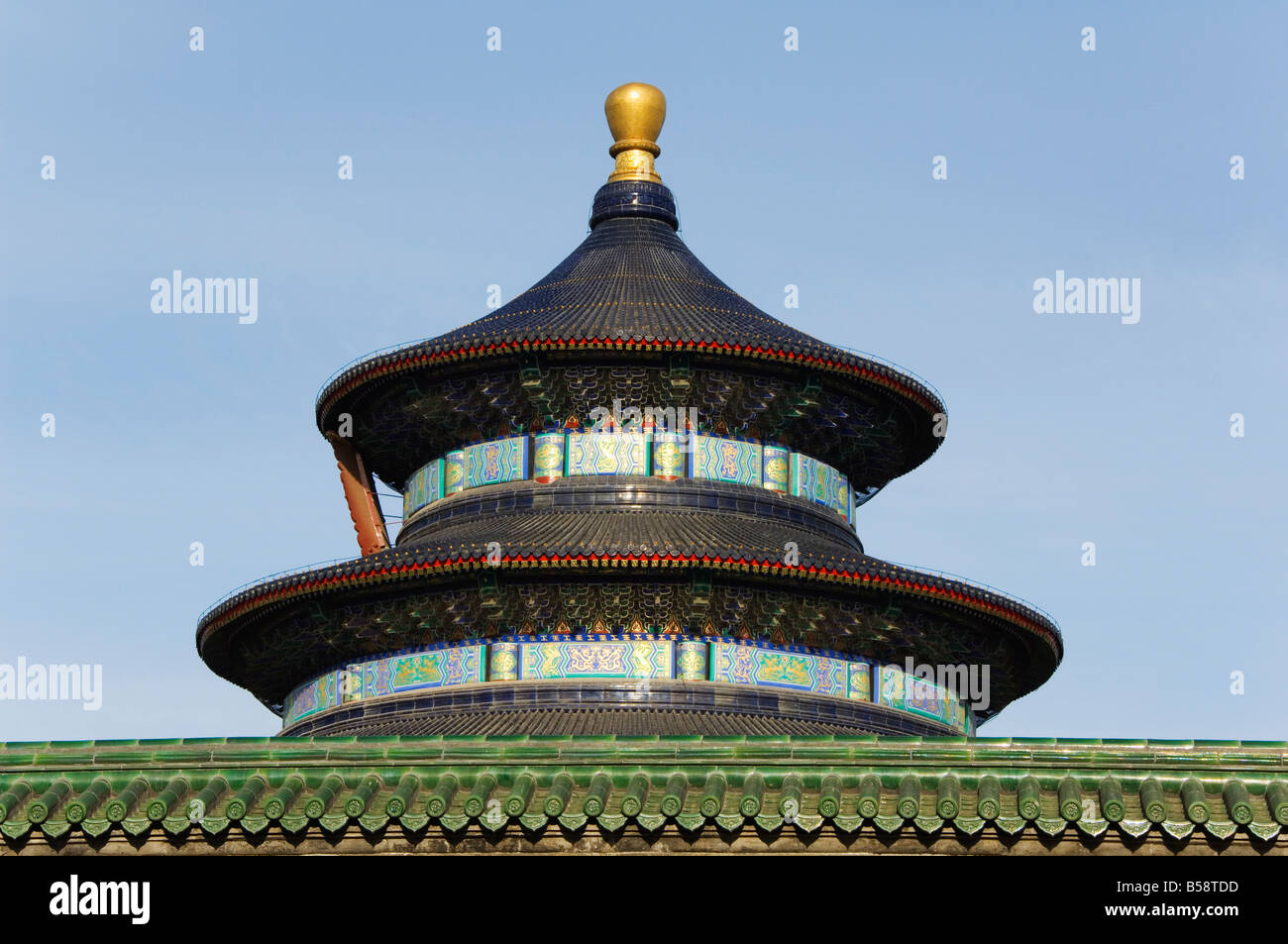 La salle de prière pour les bonnes récoltes Le Temple du Ciel Site du patrimoine mondial de l'Asie Chine Beijing Banque D'Images