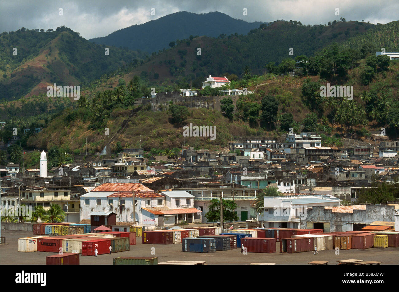Mutsumudu l'île d'Anjouan Comores République de l'Afrique de l'Océan Indien Banque D'Images