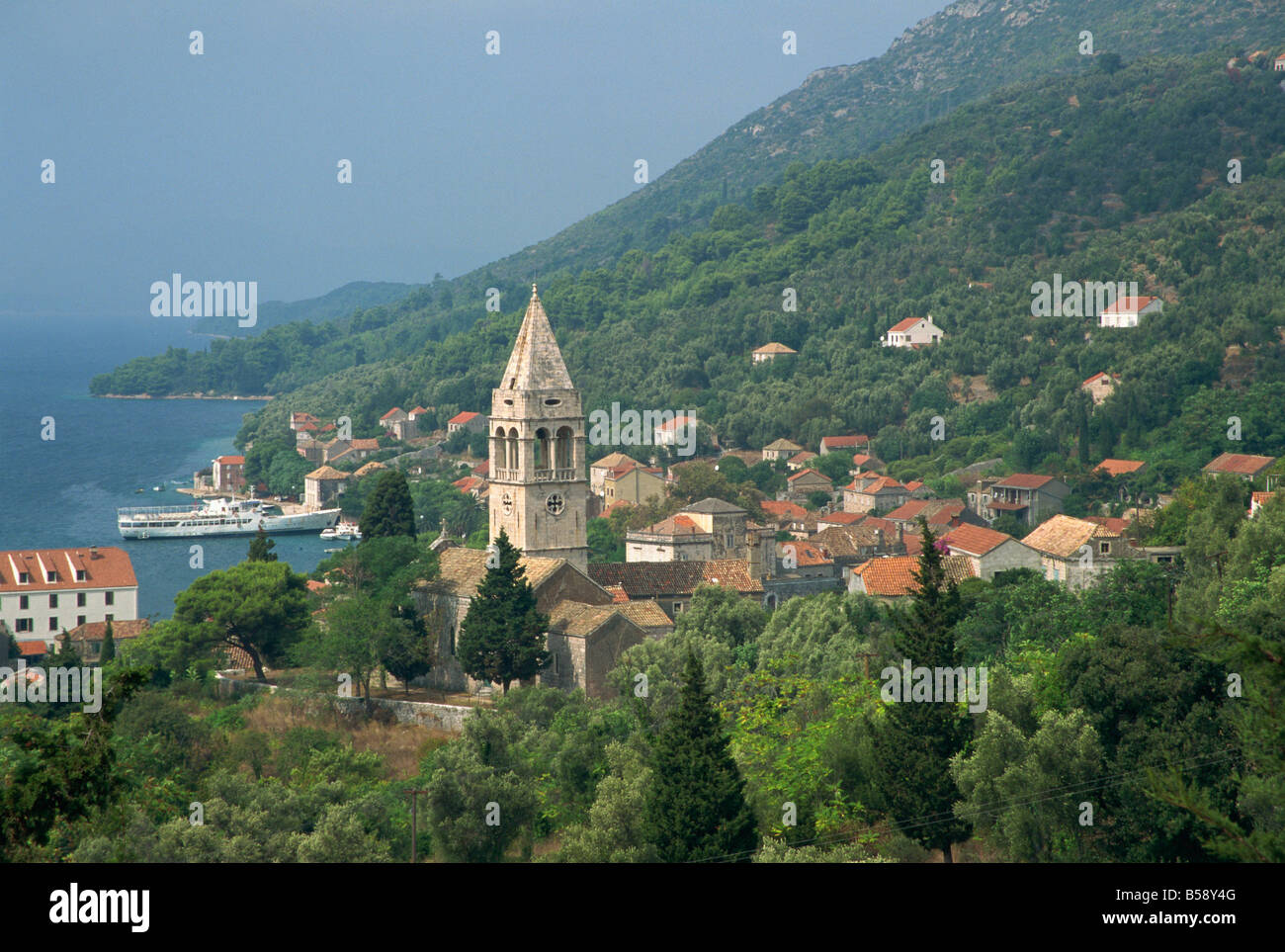 L'île de Sipan Luka S Croatie Europe Banque D'Images