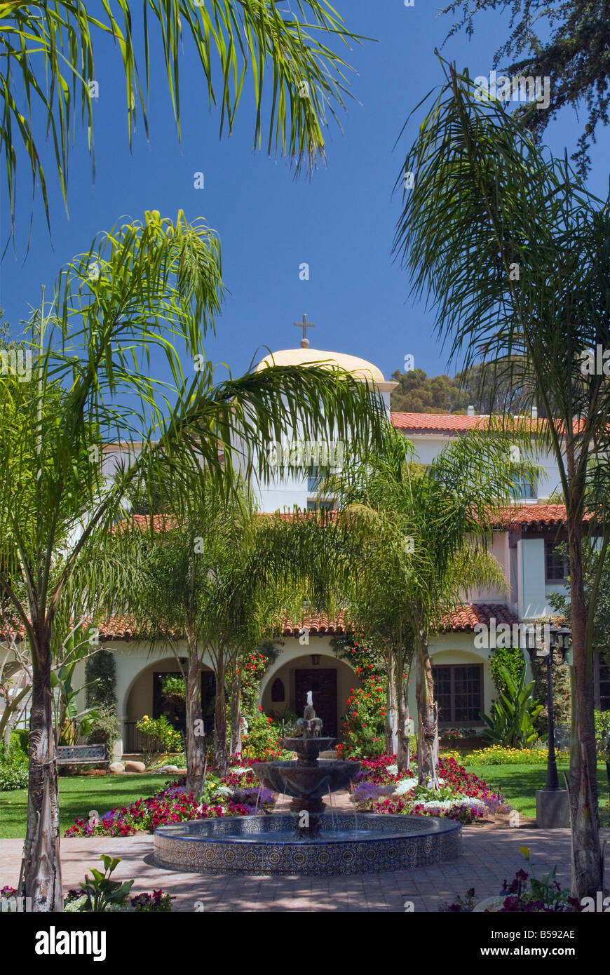 Jardin de Mission San Buenaventura de Ventura en Californie USA Banque D'Images