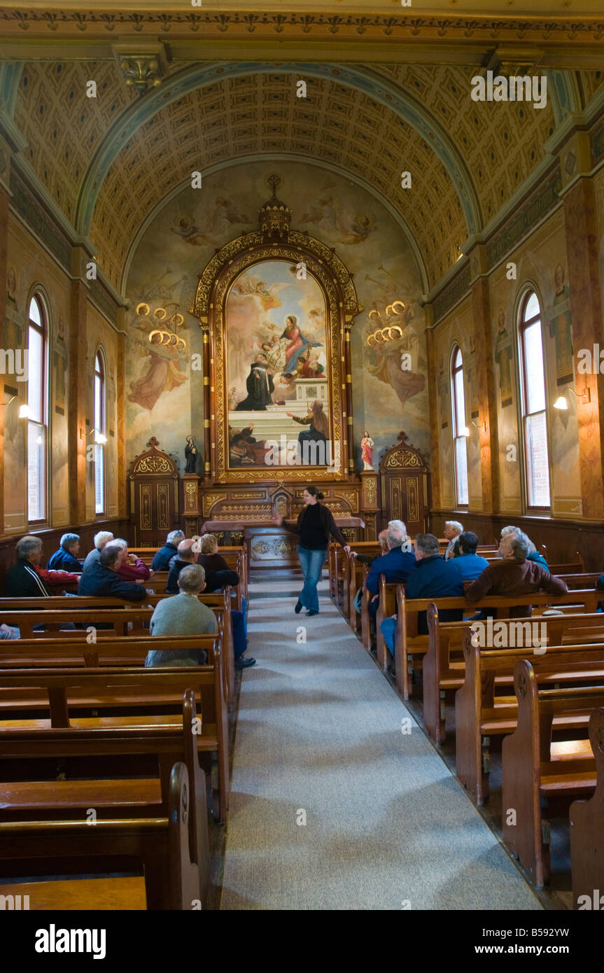 La chapelle dans le couvent à Bénédictine a fondé la mission espagnole de Nouvelle-Norcia en Australie occidentale Banque D'Images