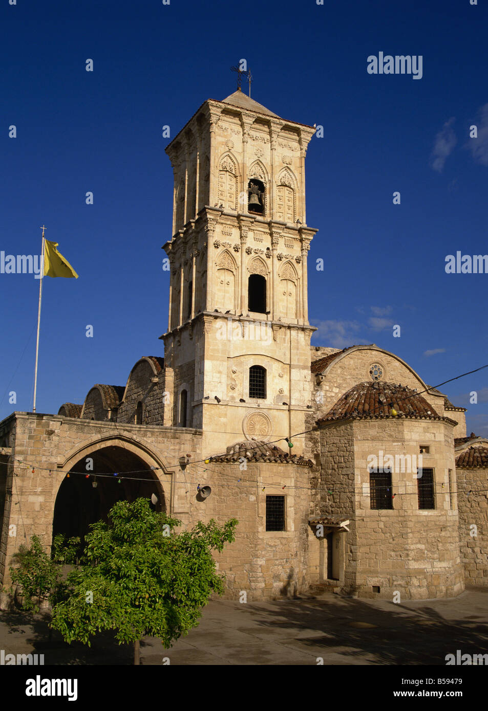 Le 9e siècle, l'église de Saint-Lazare, un lieu de pèlerinage qui contient le tombeau de Lazare, Larnaca, Chypre, Europe Banque D'Images