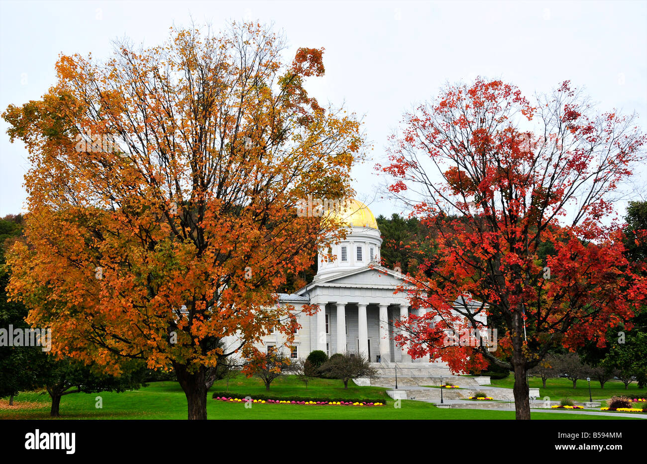 Le Vermont State House, situé dans la région de Montpelier, Vermont Banque D'Images