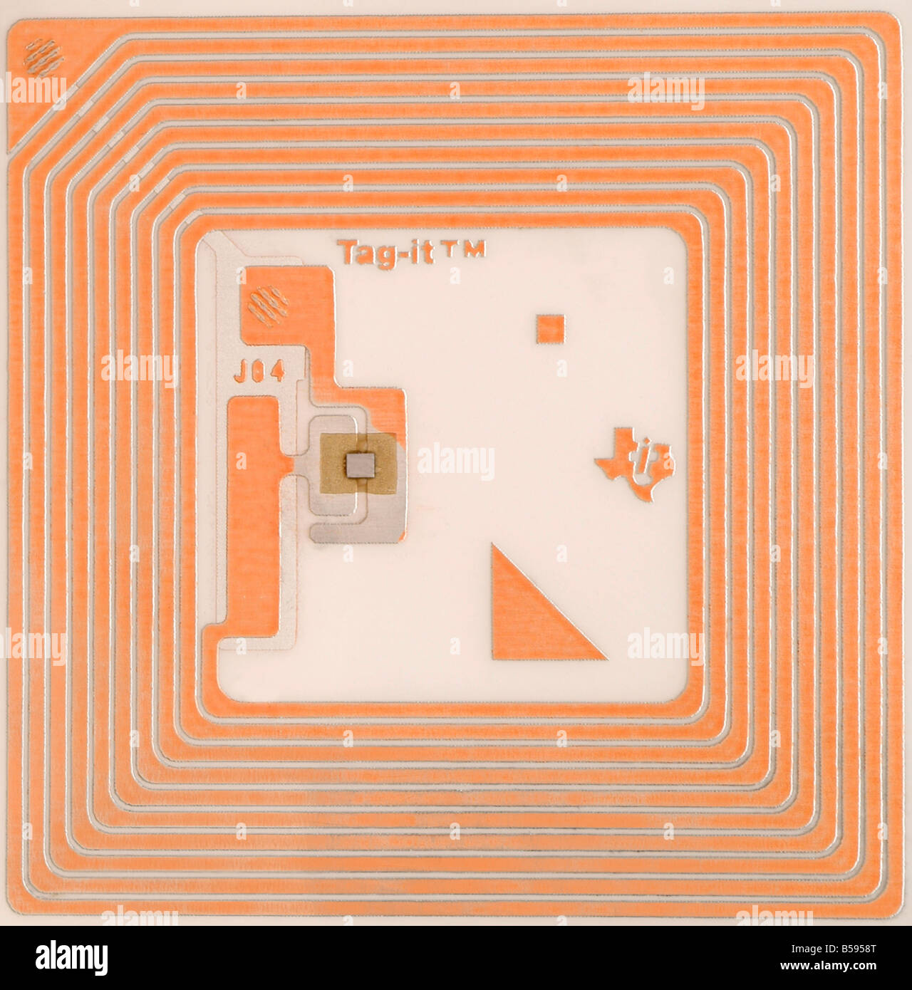 Étiquette RFID Banque D'Images