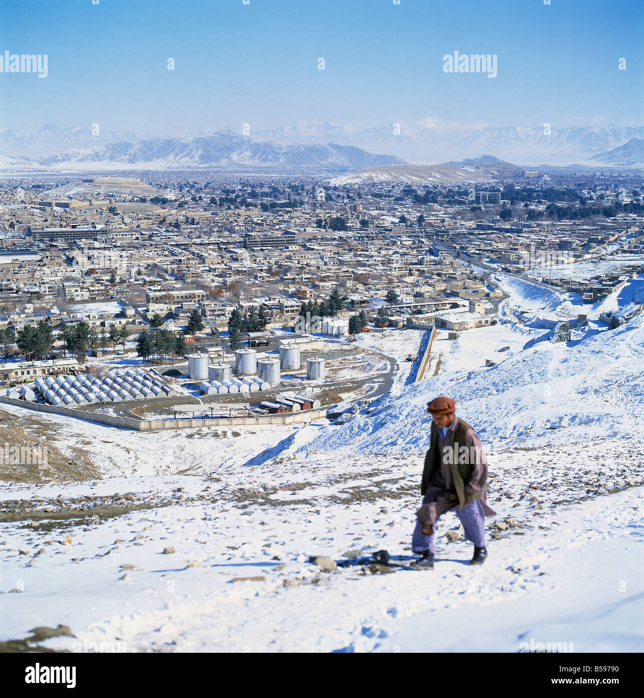 L'hiver en Asie Afghanistan Kaboul Banque D'Images