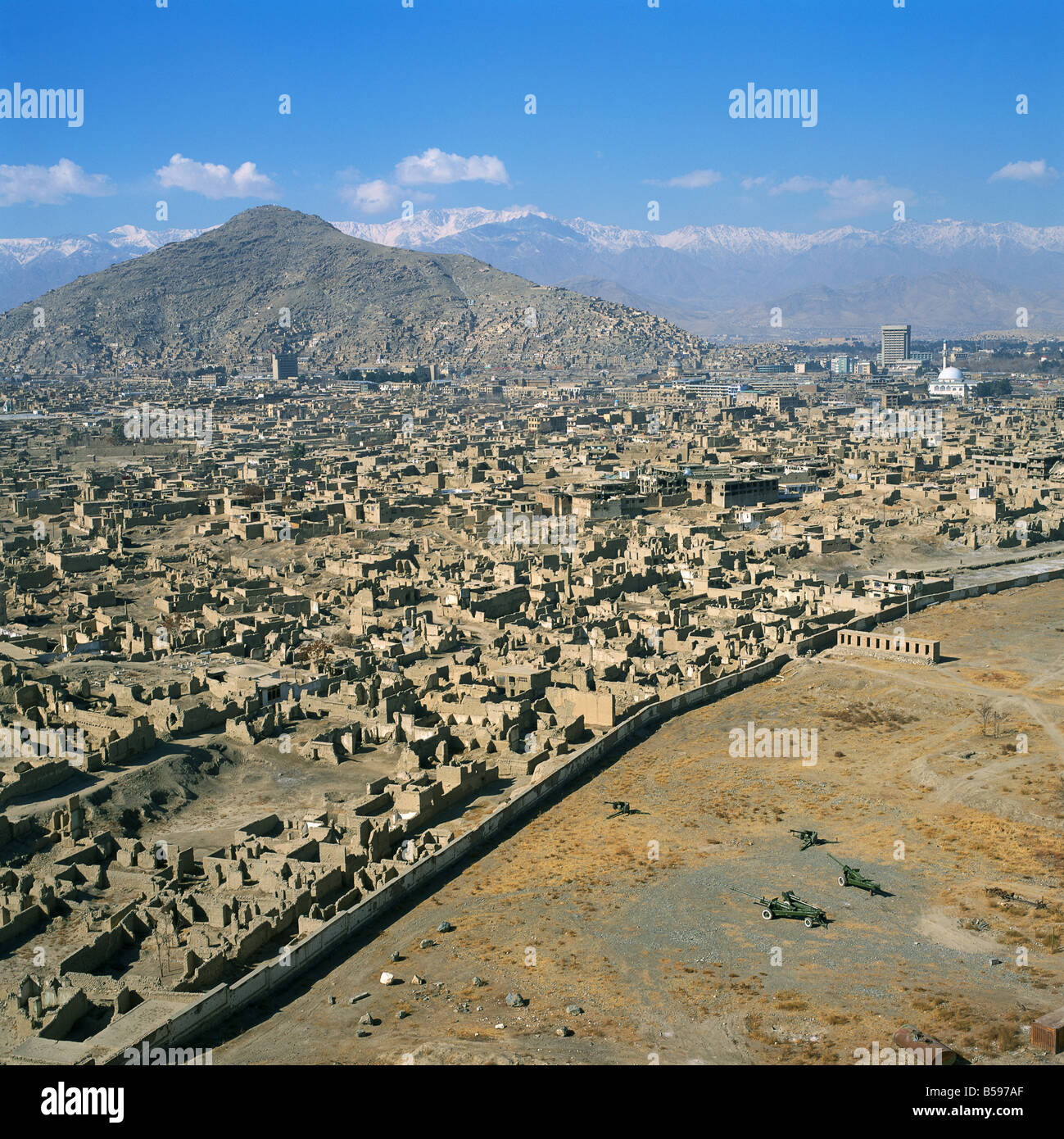 Les dégâts provoqués par la guerre civile Afghanistan Kaboul Asie Banque D'Images