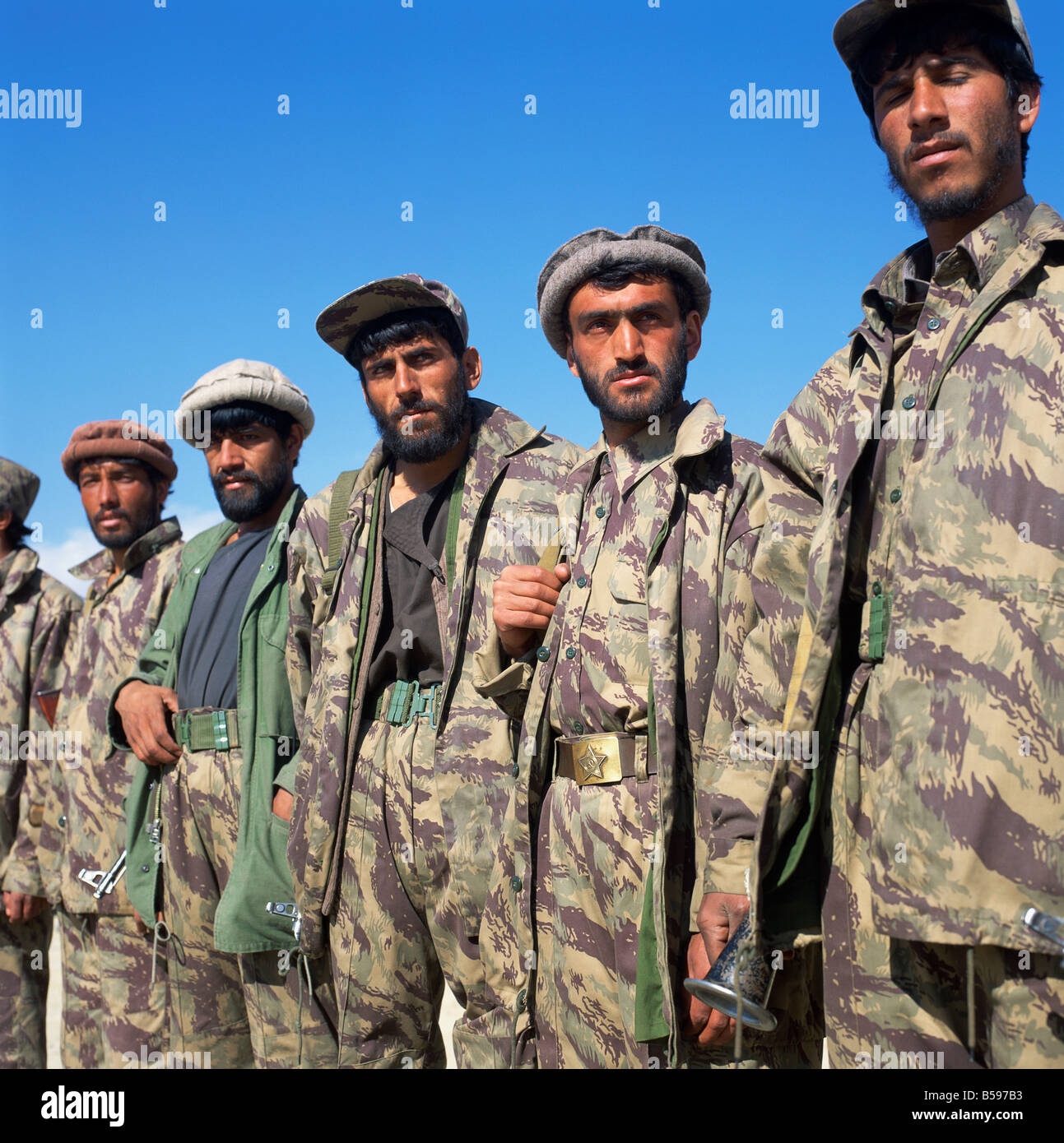 Mujeheddin Asie Afghanistan Kaboul troupes Banque D'Images