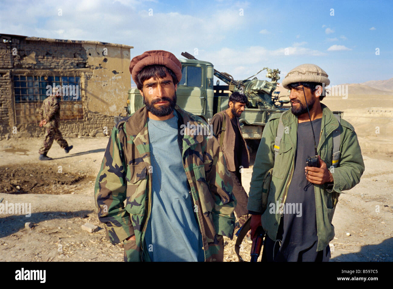 Mujeheddin Asie Afghanistan Kaboul troupes Banque D'Images