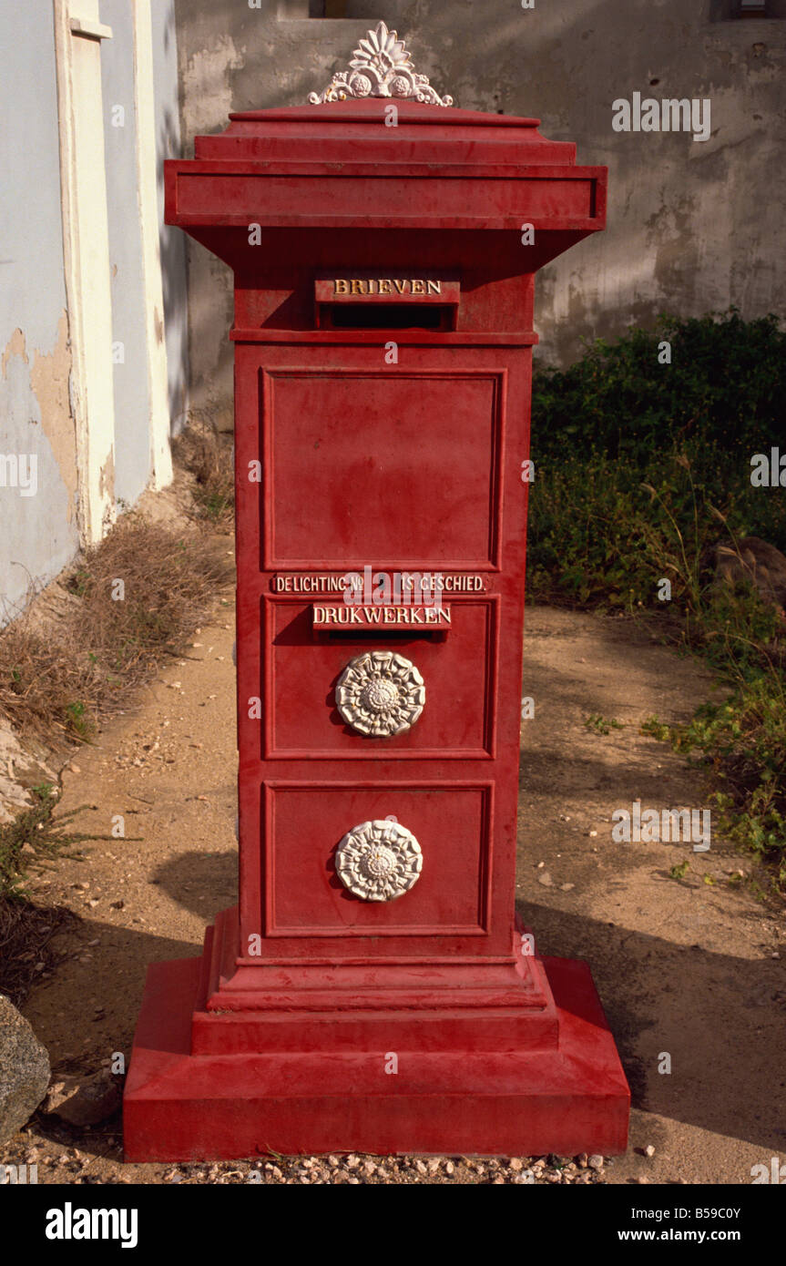 Old Post box en museum Aruba Antilles néerlandaises Antilles Amérique Centrale Banque D'Images