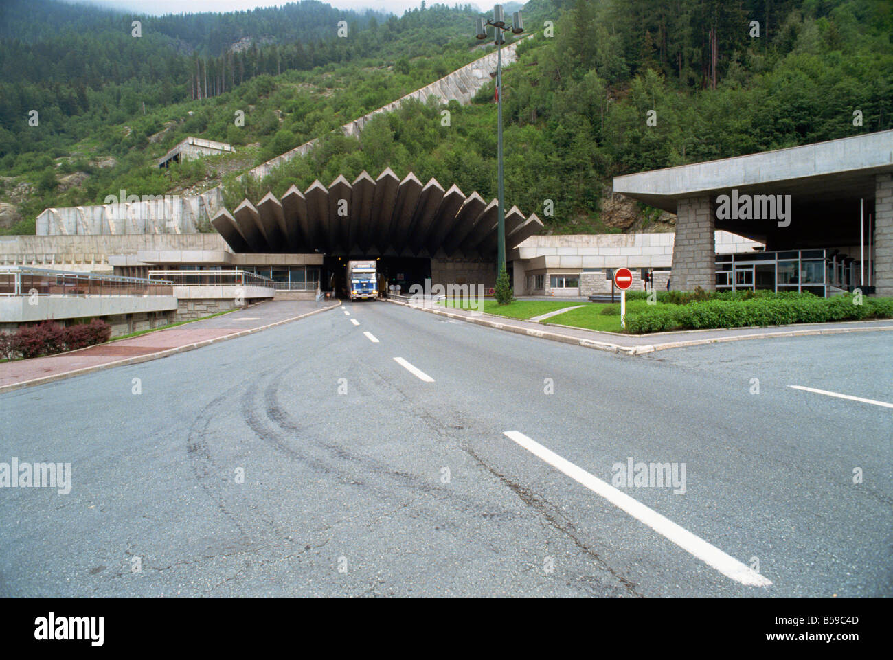 Tunnel du Mont Blanc France Europe Banque D'Images