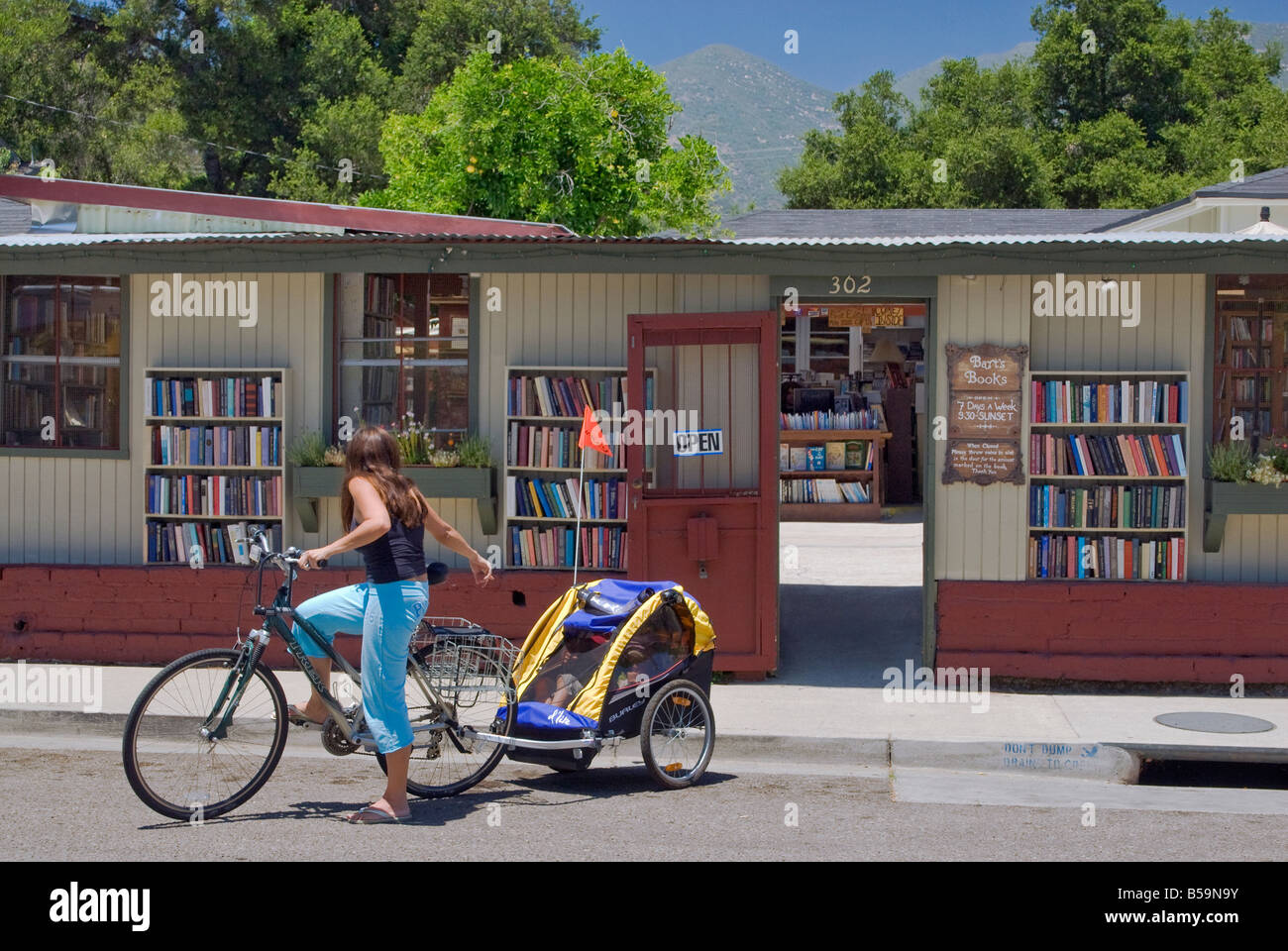 Barth Librairie Coin Ojai California USA Banque D'Images