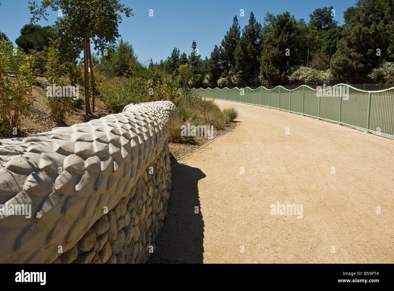 Los Angeles River Projet Greenway Valleyheart CA San Fernando Valley, Californie, ville de Los Angeles Department of Recreation Banque D'Images