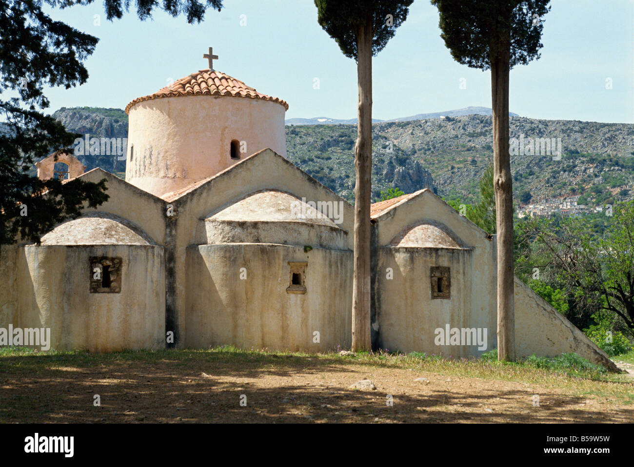 Église Panagia Kera église byzantine datant du 13e siècle près de Kritsa Crète îles grecques Grèce Europe Banque D'Images