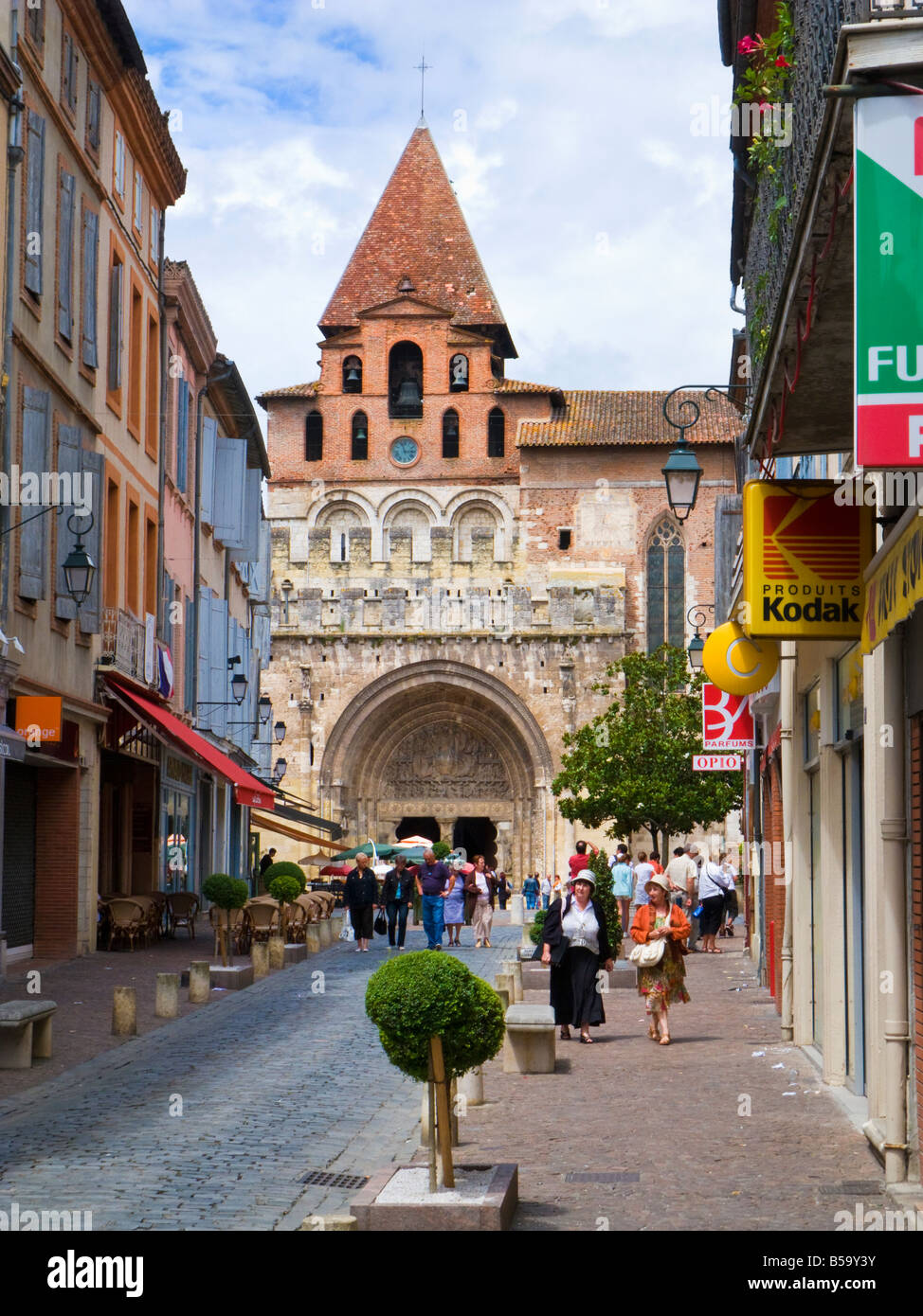 L'Abbaye Saint Pierre de Moissac à Moissac, Tarn et Garonne, France, Europe Banque D'Images