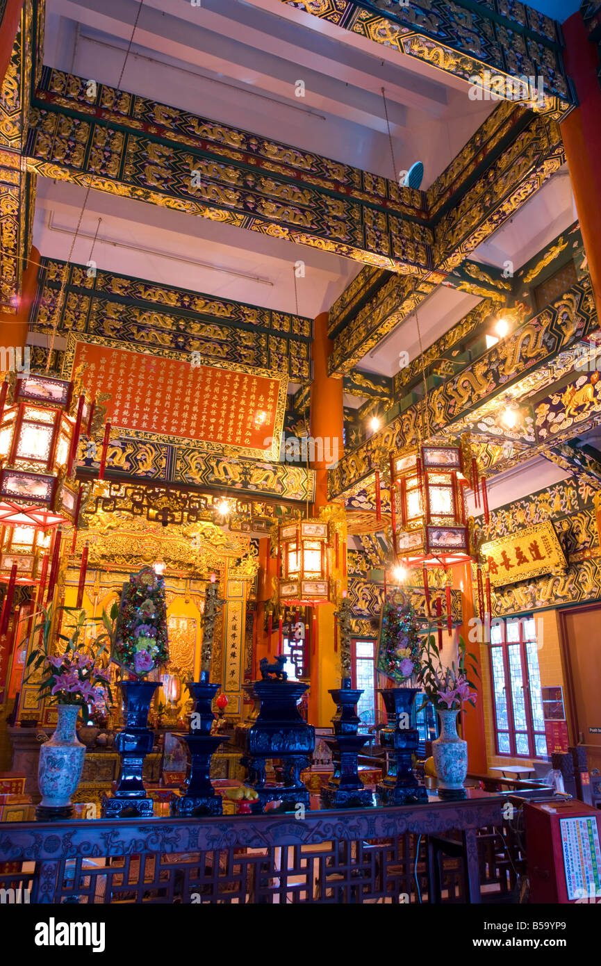 Wun Chuen Sin Koon Temple, nouveaux territoires, Hong Kong, Chine Banque D'Images