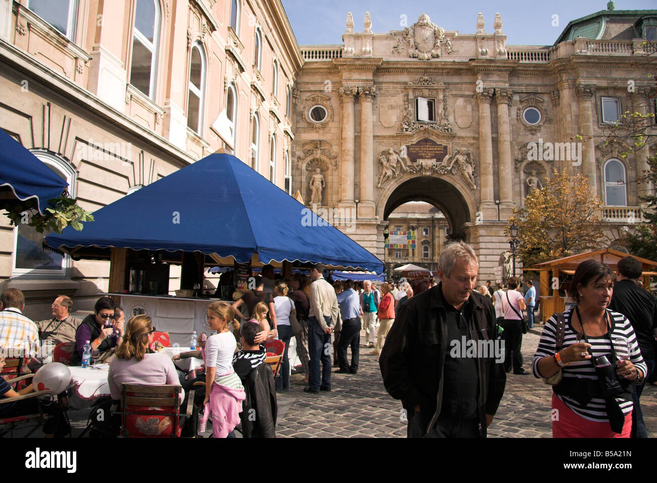 Le Festival du vin de Budapest, le Palais Royal, la Hongrie Banque D'Images