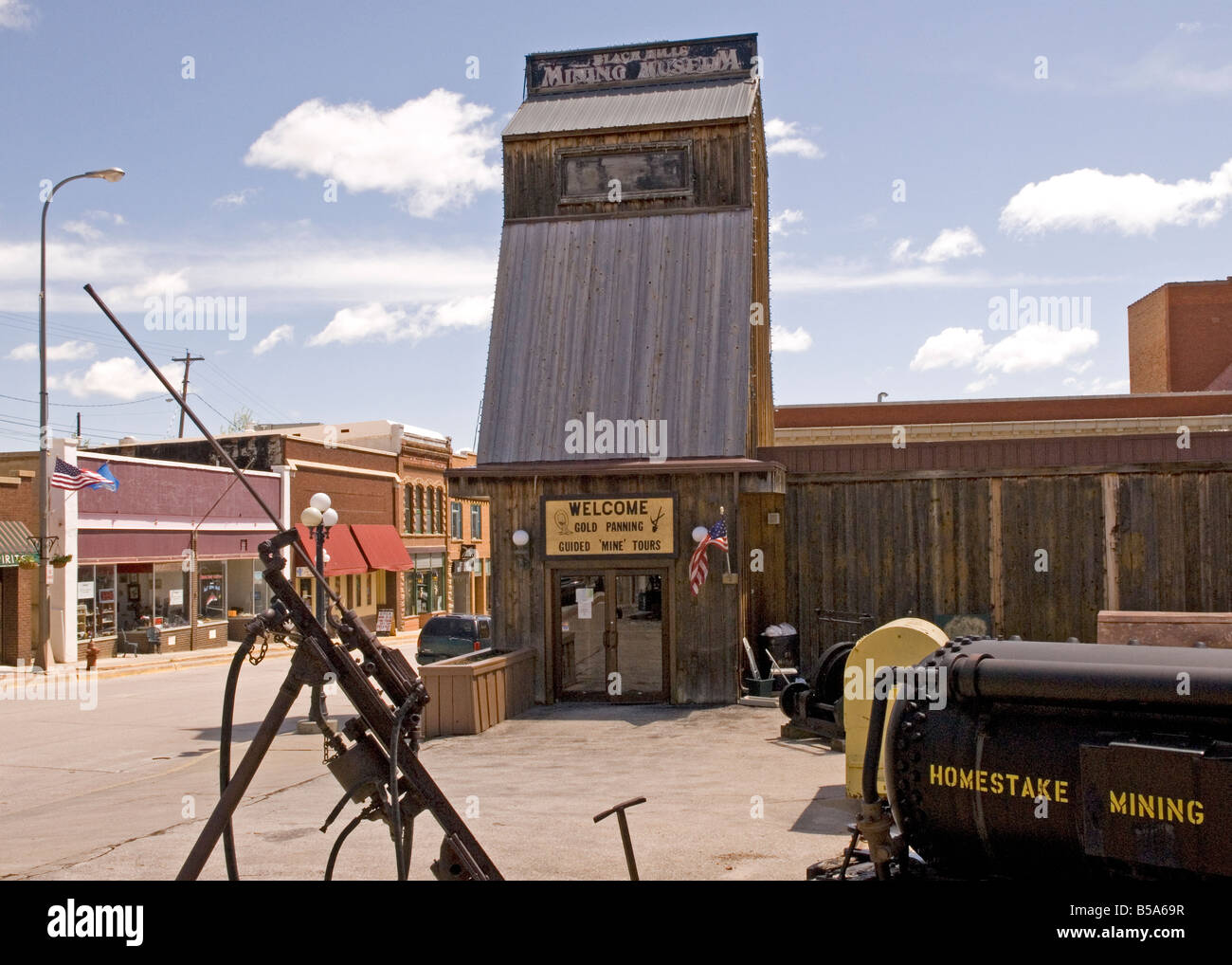 Musée de la mine Black Hills du Dakota du Sud USA Plomb Banque D'Images
