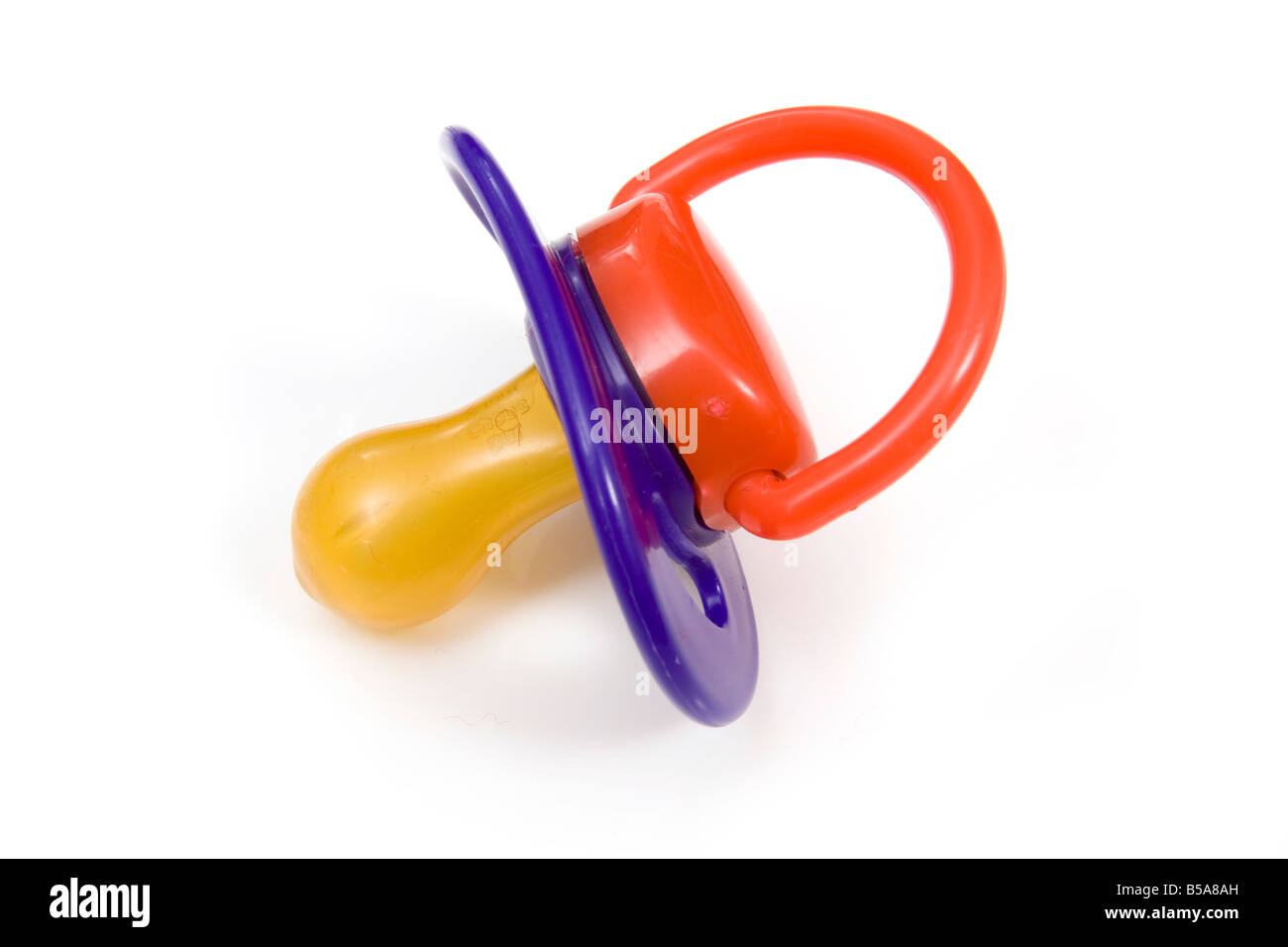 Bébé mannequin ou sucette isolated on a white background studio Banque D'Images