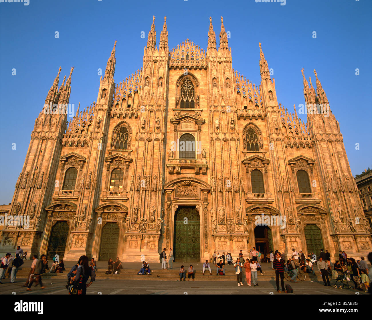 La cathédrale de Milan Duomo Milan Lombardia Italie Europe Banque D'Images