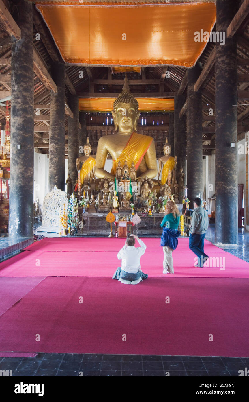 Wat Visounnarath, Luang Prabang, Laos, Indochine, Asie du sud-est Banque D'Images