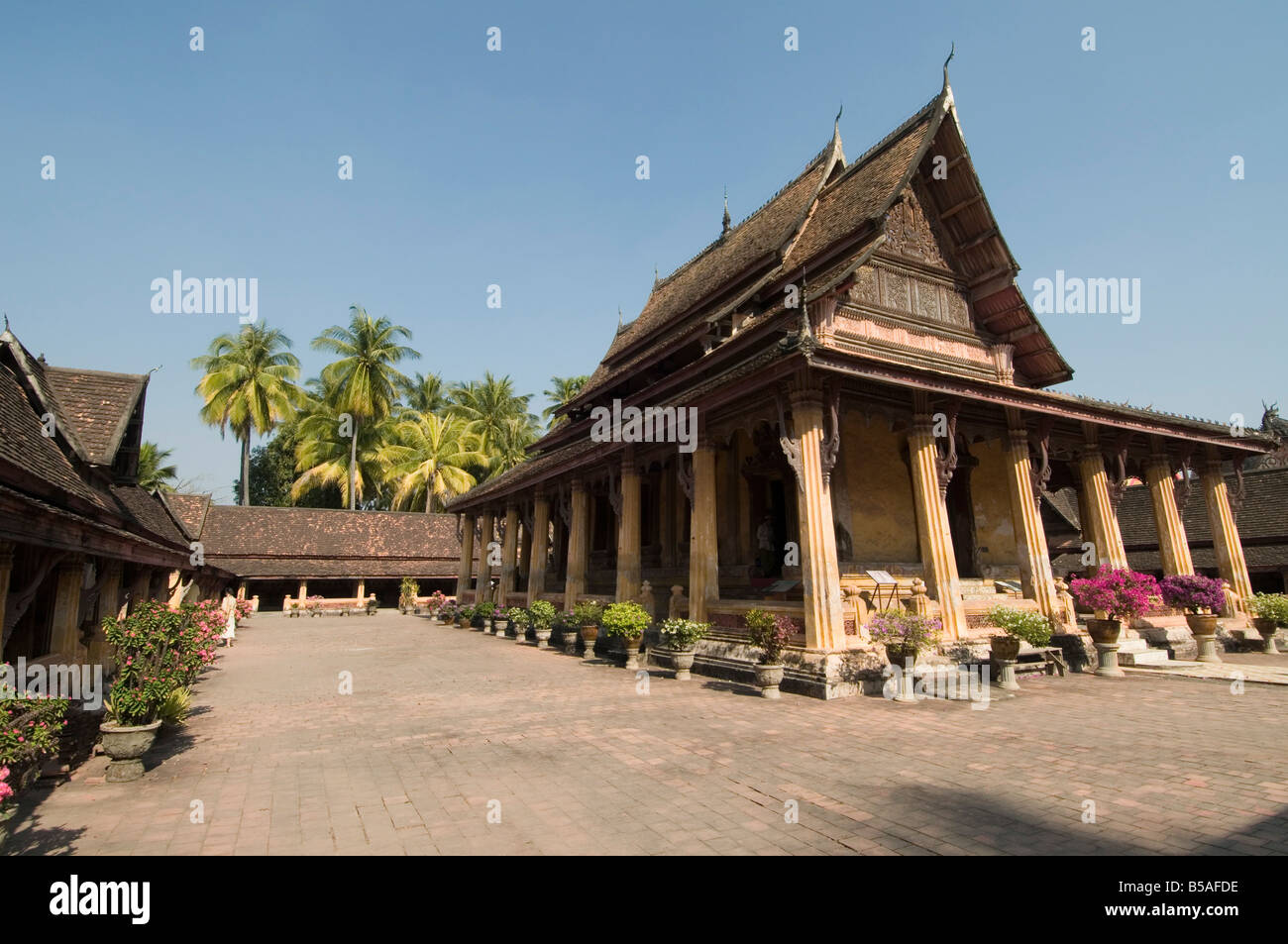 Wat Si Saket, Vientiane, Laos, Indochine, Asie du sud-est Banque D'Images