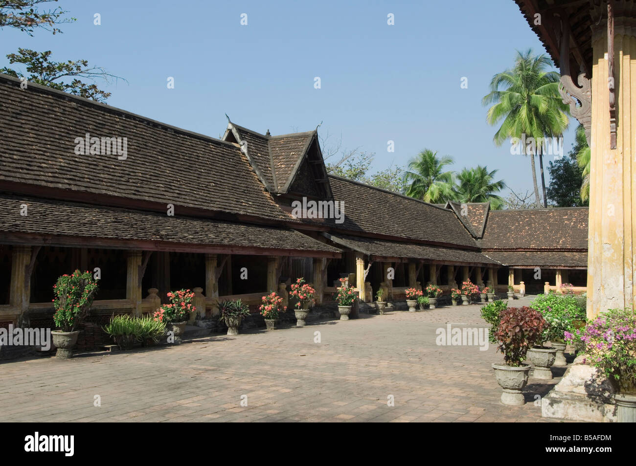 Wat Si Saket, Vientiane, Laos, Indochine, Asie du sud-est Banque D'Images