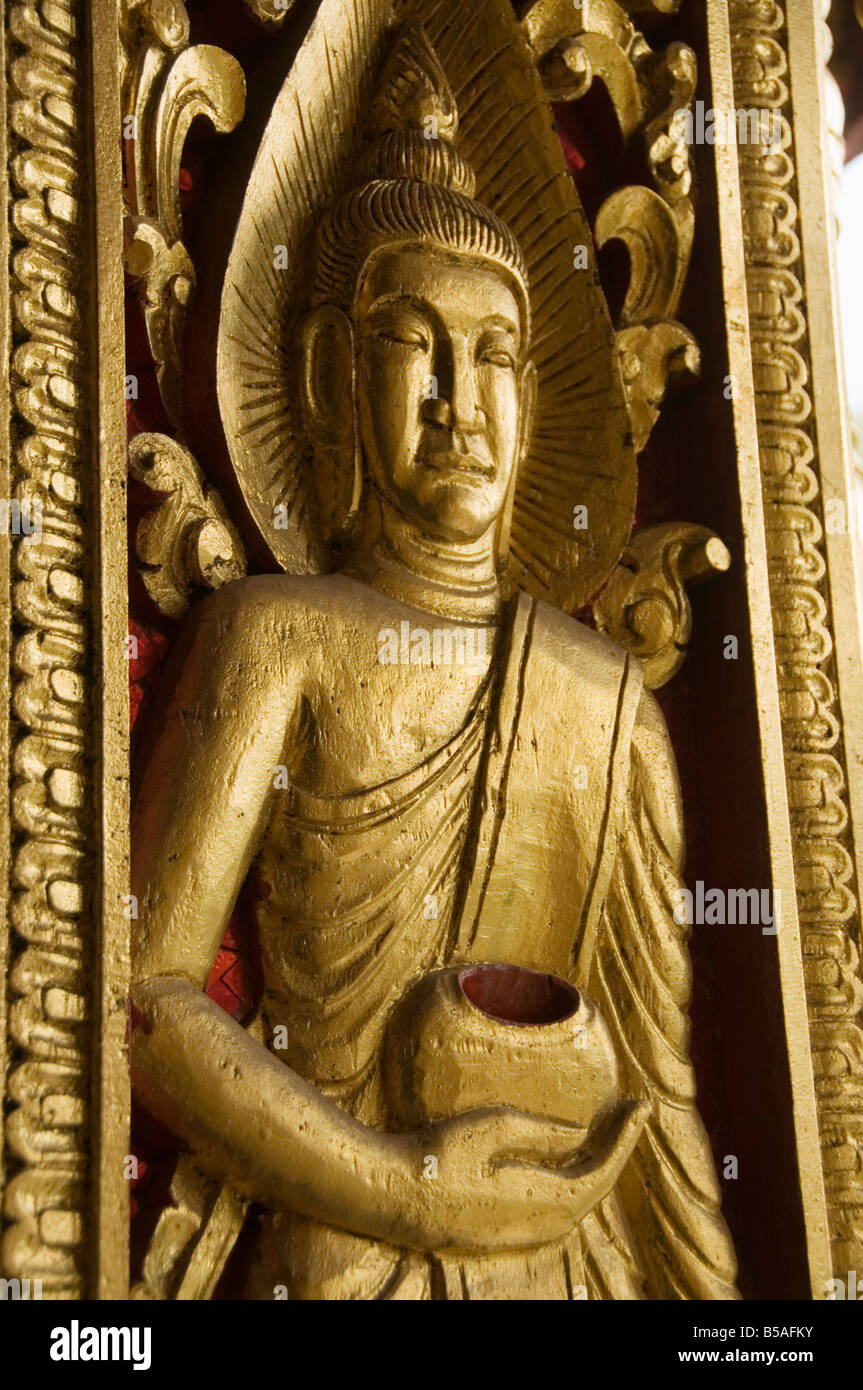 Détail, Wat Chum Khong, Luang Prabang, Laos, Indochine, Asie du sud-est Banque D'Images